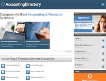 Tablet Screenshot of accountingdir.com
